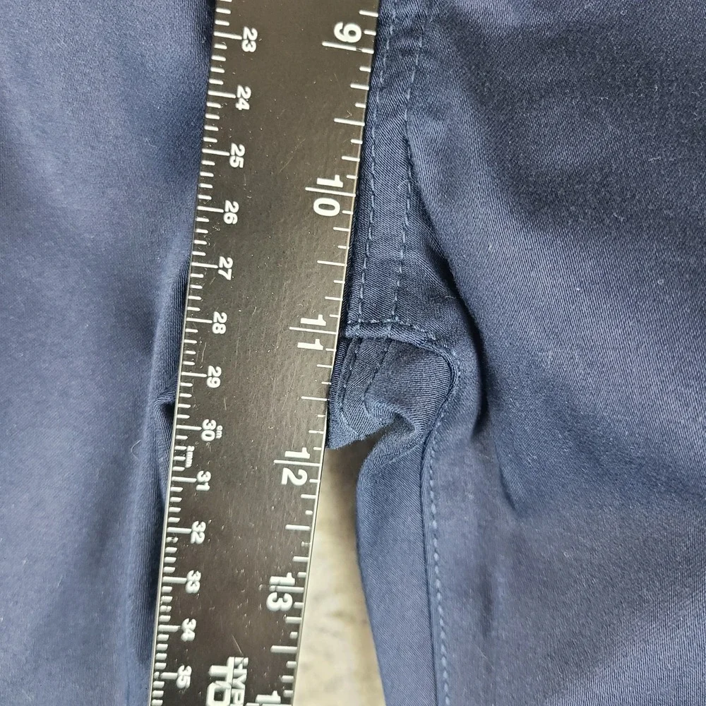 Guess Pants Mens 36x32 Blue Navy Slim Straight‎ Cotton Chino Khakis *